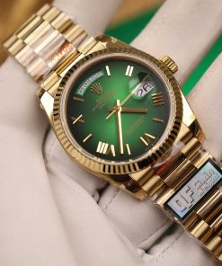 Rolex Day-Date 128238 Best Replica Watch Green Dial Weight 158gram QF Factory 36mm (2)