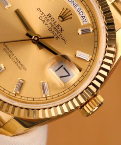 Rolex Day-Date 128238 Best Replica Watch Yellow Dial Weight 158gram QF Factory 36mm (2)