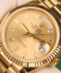 Rolex Day-Date 128238 Best Replica Watch Yellow Dial Weight 158gram QF Factory 36mm (2)