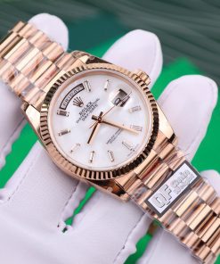 Rolex Day-Date 128238 Replica Watch Dial Mother Of Pearl Weight 158 Grams QF Factory 36mm (2)