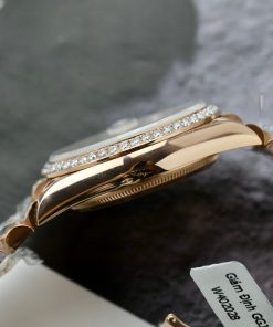 Rolex Day-Date 128345RBR Gold Wrapped Custom Moissanite Sapphire 36mm (1)