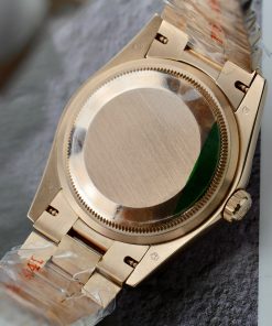 Rolex Day-Date 128345RBR Gold Wrapped Custom Moissanite Sapphire 36mm (1)