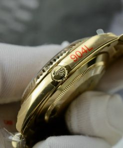 Rolex Day-Date 18K Gold Wrapped Custom Moissanite Diamonds GM V3