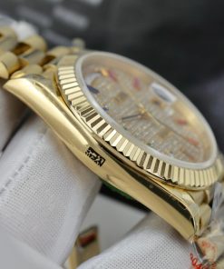 Rolex Day-Date 18K Gold Wrapped Custom Moissanite Diamonds GM V3