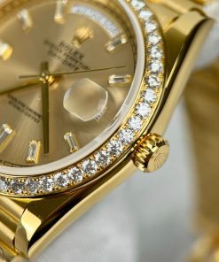 Rolex Day-Date 18K Gold Wrapped Custom Natural Diamonds GM Factory 40mm (1)