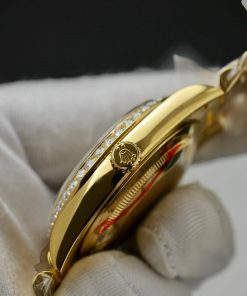 Rolex Day-Date 18K Gold Wrapped Customs Bezel Moissanite GM V3 40mm (1)
