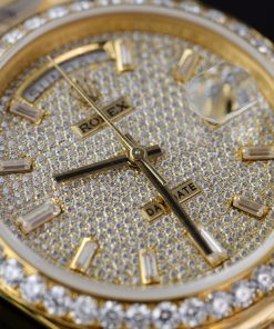 Rolex Day-Date 18K Gold Wrapped Customs Moissanite Diamonds GM V3 (12)