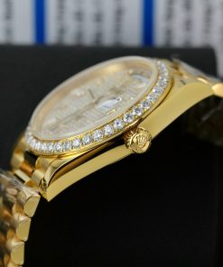 Rolex Day-Date 18K Gold Wrapped Customs Moissanite Diamonds GM V3 (12)