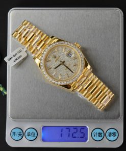 Rolex Day-Date 18K Gold Wrapped Customs Moissanite Diamonds GM V3 (12)