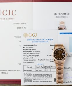 Rolex Day-Date 18K Rose Gold Wrapped Chocolate Dial GM V3 (4)
