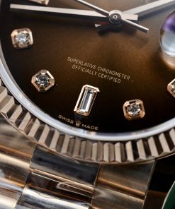 Rolex Day-Date 18K Rose Gold Wrapped Chocolate Dial GM V3 (7)