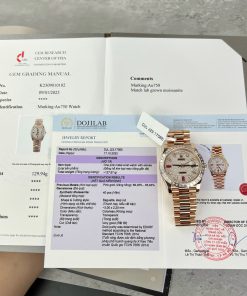 Rolex Day-Date 18K Rose Gold Wrapped Custom Moissanite GM Factory 40mm (1)