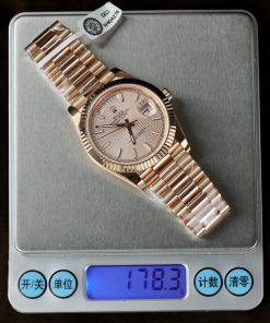 Rolex Day-Date 228235 18K Gold Wrapped Best Replica GM Factory V3 40mm (3)