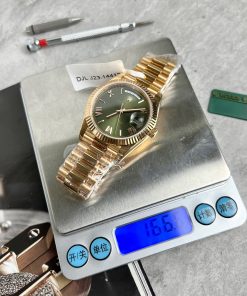 Rolex Day-Date 228235 18K Gold Wrapped Olive Dial Replica Watches GM 40mm