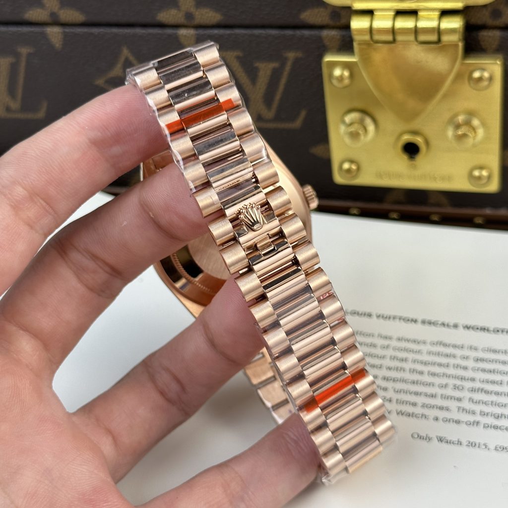 Rolex Day-Date 228235 Best Replica Watch Lava Dial 185 grams QF Factory 40mm (1)