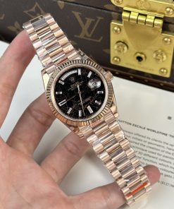 Rolex Day-Date 228235 Best Replica Watch Lava Dial 185 grams QF Factory 40mm (1)