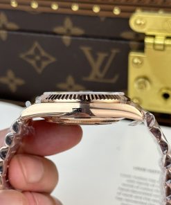 Rolex Day-Date 228235 Chocolate Dial Replica Watches 185gram QF Factory 40mm (2)