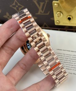 Rolex Day-Date 228235 Chocolate Dial Replica Watches 185gram QF Factory 40mm (2)