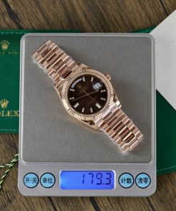 Rolex Day-Date 228235 Chocolate Dial Set-Diamonds 179Grams GM Factory (2)