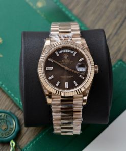 Rolex Day-Date 228235 Chocolate Dial Set-Diamonds 179Grams GM Factory (2)