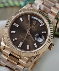 Rolex Day-Date 228235 Chocolate Dial Set-Diamonds 179Grams GM Factory (2)