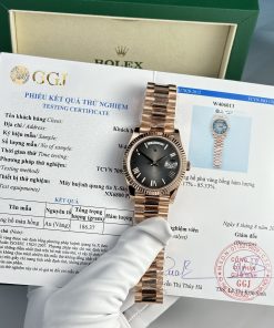 Rolex Day-Date 228235 Gray Ombre Gold Wrapped 186 Grams QF Factory 40mm (5)