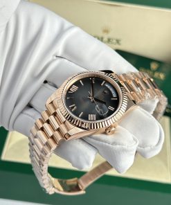 Rolex Day-Date 228235 Gray Ombre Gold Wrapped 186 Grams QF Factory 40mm (5)