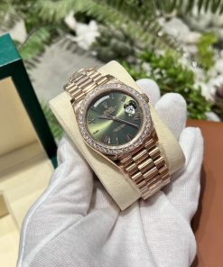 Rolex Day-Date 228235 Replica Watches Custom Diamonds Moissanite 40mm (1)