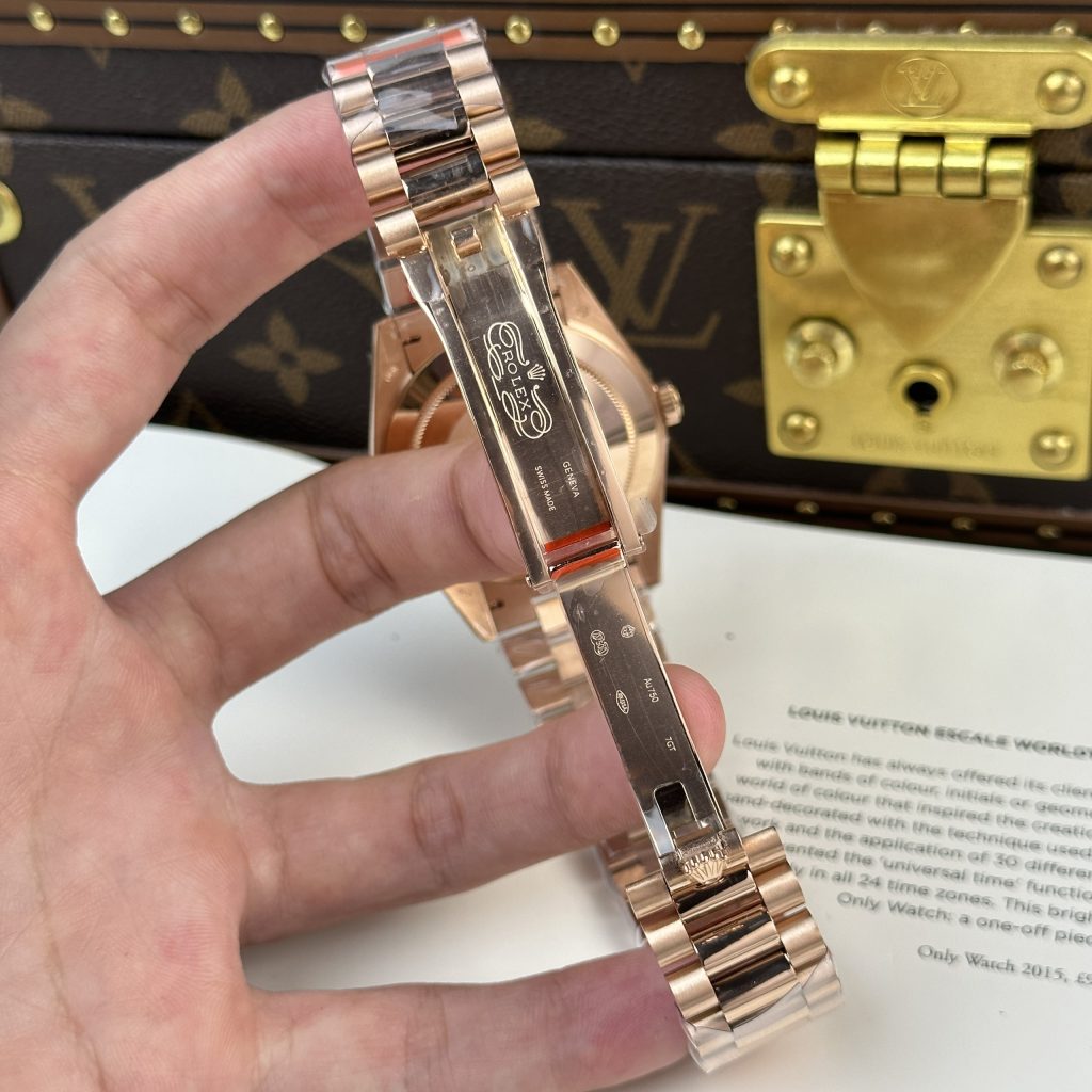 Rolex Day-Date 228235 Rose Gold Color Best Replica Watch 185gram QF Factory 40mm (2)