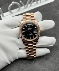 Rolex Day-Date 228235 Solid Gold 18K Diamonds Baguette Numerals 40mm (1)