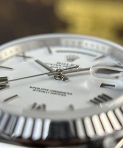 Rolex Day-Date 228236 Best Replica Watch White Dial 185 Gram QF Factory 40mm (2)