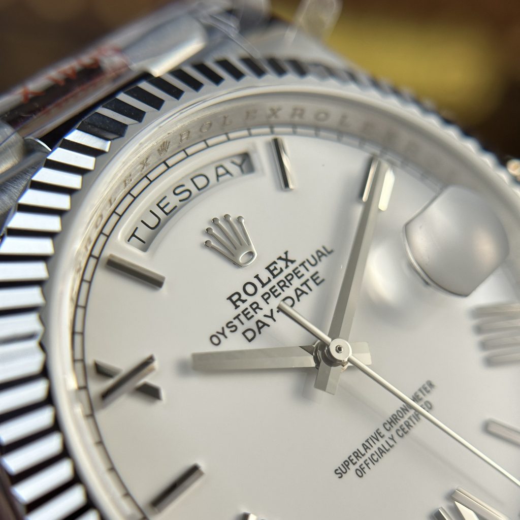 Rolex Day-Date 228236 Best Replica Watch White Dial 185 Gram QF Factory 40mm (2)
