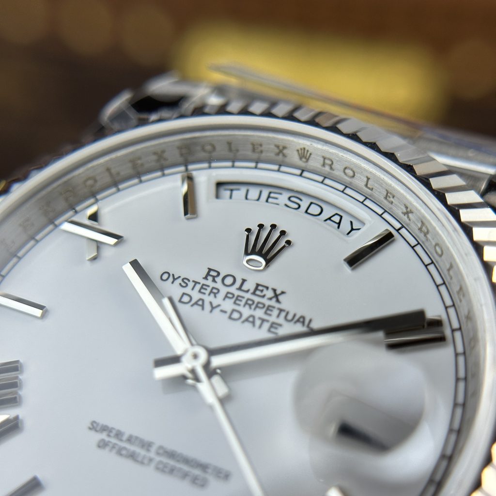 Rolex Day-Date 228236 Best Replica Watch White Dial 185 Gram QF Factory 40mm (2)