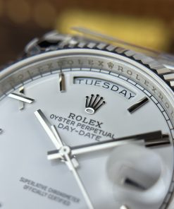 Rolex Day-Date 228236 Best Replica Watch White Dial 185 Gram QF Factory 40mm (2)