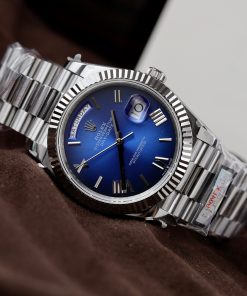Rolex Day-Date 228236 Blue Ombre Best Replica 186 Grams QF Factory 40mm (4)