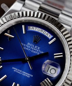 Rolex Day-Date 228236 Blue Ombre Best Replica 186 Grams QF Factory 40mm (4)