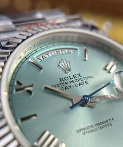 Rolex Day-Date 228236 Ice Blue Dial Best Replica Watch 185gram QF Factory 40mm (2)