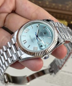 Rolex Day-Date 228236 Ice Blue Dial Best Replica Watch 185gram QF Factory 40mm (2)