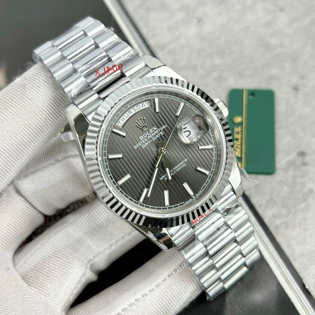 Rolex Day-Date 228236 Replica Watch Gray Dial GM Factory 40mm (5)