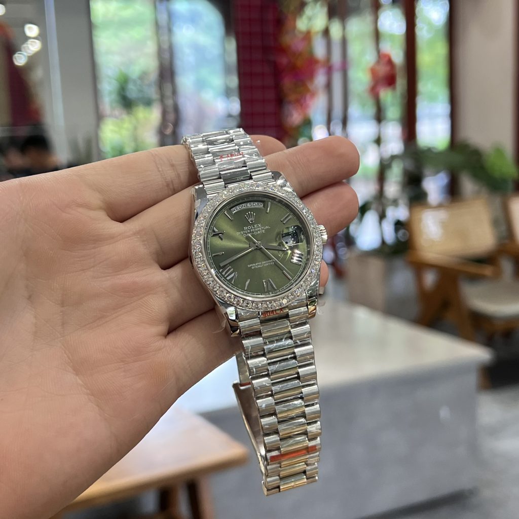 Rolex Day-Date 228236 Replica Watches Custom Diamonds Moissanite 40mm (2)