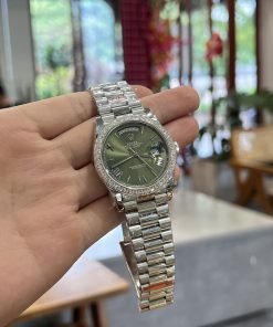 Rolex Day-Date 228236 Replica Watches Custom Diamonds Moissanite 40mm (2)