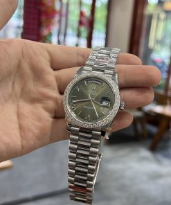 Rolex Day-Date 228236 Replica Watches Custom Diamonds Moissanite 40mm (2)