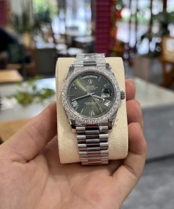 Rolex Day-Date 228236 Replica Watches Custom Diamonds Moissanite 40mm (2)