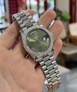 Rolex Day-Date 228236 Replica Watches Custom Diamonds Moissanite 40mm (2)