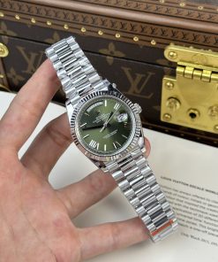 Rolex Day-Date 228236 Replica Watches Green Dial 185 Gram QF Factory 40mm (2)
