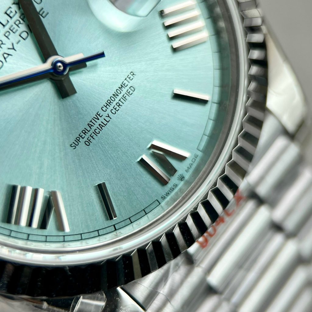 Rolex Day-Date 228236 Replica Watches Ice Blue Dial GM Factory (2)