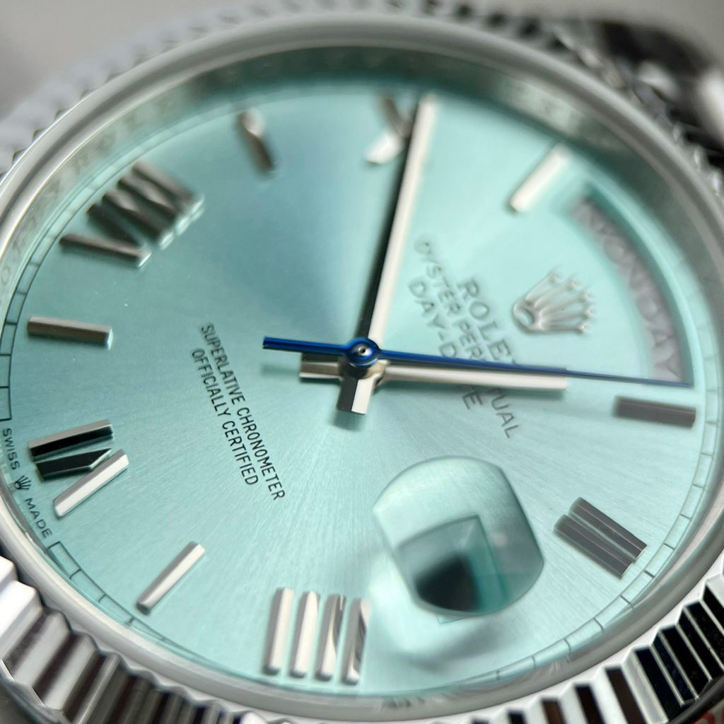 Rolex Day-Date 228236 Replica Watches Ice Blue Dial GM Factory (2)
