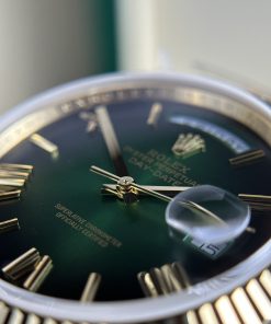 Rolex Day-Date 228238-0069 Ombre Green Dial Best Replica 184 Gram QF Factory 40mm (13)