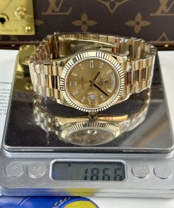Rolex Day-Date 228238 Best Replica Watch Yellow Champagne 185gram QF Factory 40mm (2)