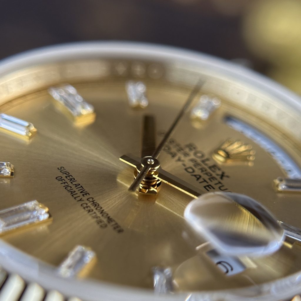 Rolex Day-Date 228238 Best Replica Watch Yellow Champagne 185gram QF Factory 40mm (2)